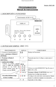 (Microsoft Word - Remocon - Manual Programaci363n RMC-888.doc)